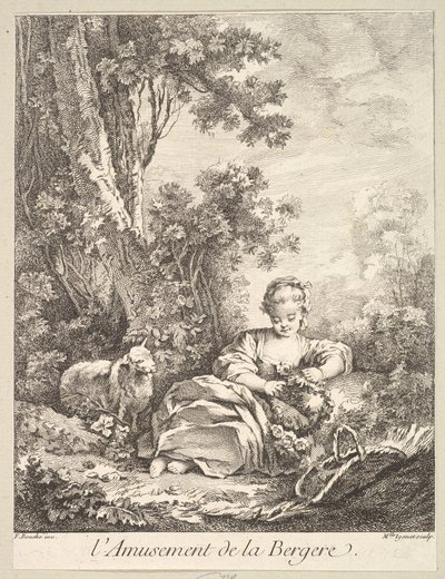 Das Vergnügen eines Schäfermädchens von Marie Madeleine Igonet