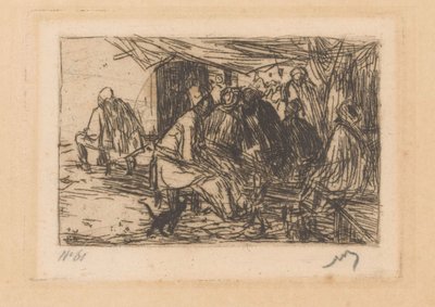 Kaffeehaus in Konstantinopel von Marius Bauer (signed by artist)