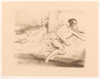 Zwei Opiumraucher von Marius Bauer