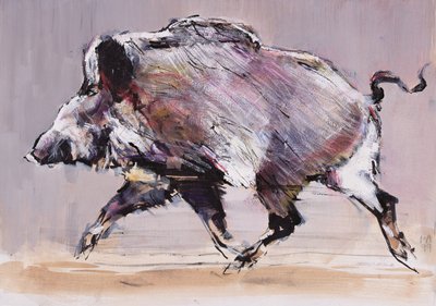 Rennender Eber, 1999 von Mark Adlington