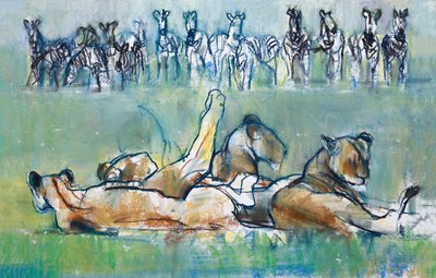 Zebralinie, 2019 von Mark Adlington