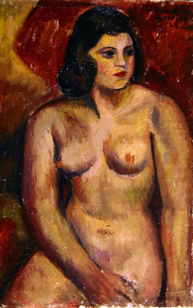 Studie eines weiblichen Aktes von Mark Gertler