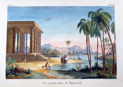Eine Ansicht von Tinnevelly, Indien, 1828 von Marlet et Cie