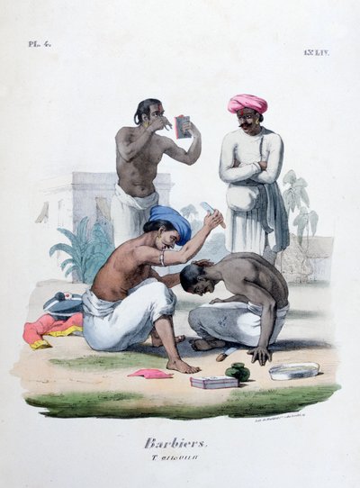 Friseure, 1828 von Marlet et Cie