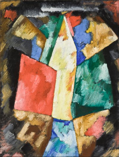 Abstraktion; Blau, Gelb und Grün, ca. 1913 von Marsden Hartley