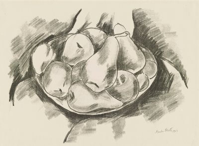 Schale mit Äpfeln und Birnen von Marsden Hartley