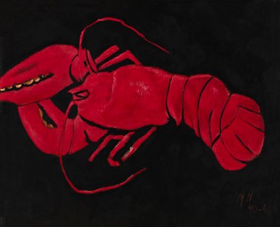 Hummer auf schwarzem Hintergrund von Marsden Hartley
