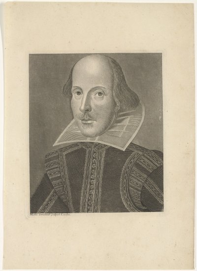 Porträt von William Shakespeare von Martin Droeshout (II)