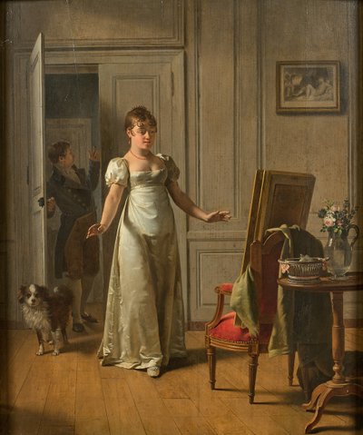 Eine überraschte Frau, 1808 von Martin Drölling