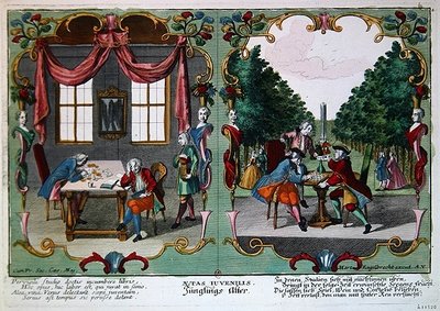 Jugendliche Jungen, frühes 18. Jahrhundert von Martin Engelbrecht