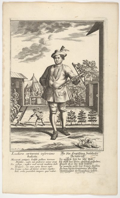 Mann mit einer Armbrust von Martin Engelbrecht