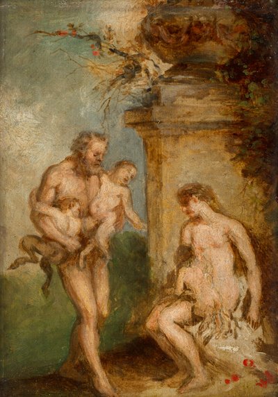 Die Erziehung von Satyrkindern von Martin Johann Schmidt