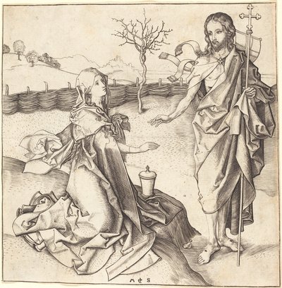 Christus erscheint Maria Magdalena von Martin Schongauer