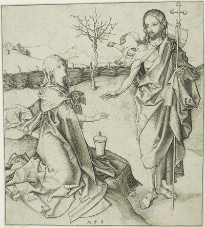 Christus erscheint der Magdalena—Noli Me Tangere von Martin Schongauer