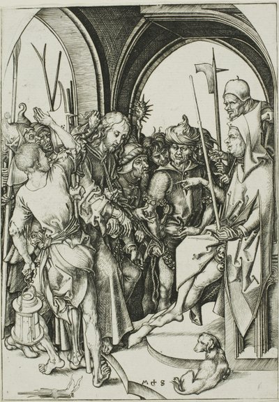 Christus vor Annas von Martin Schongauer