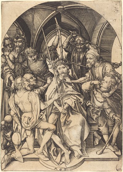 Christus mit Dornenkrone von Martin Schongauer