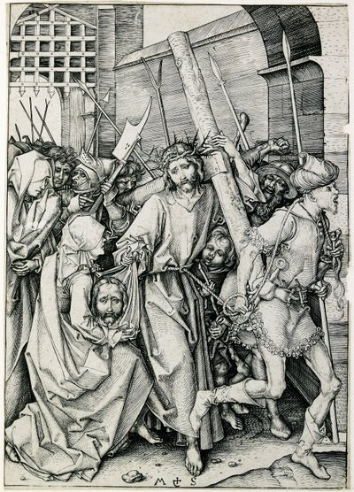 Christus trägt das Kreuz, spätes 15. Jahrhundert von Martin Schongauer