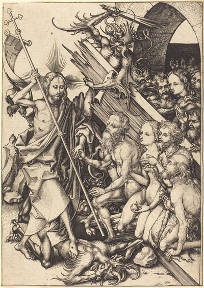 Christus in der Vorhölle von Martin Schongauer