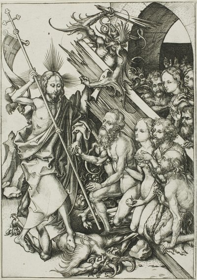 Christus in der Vorhölle, aus Die Passion von Martin Schongauer
