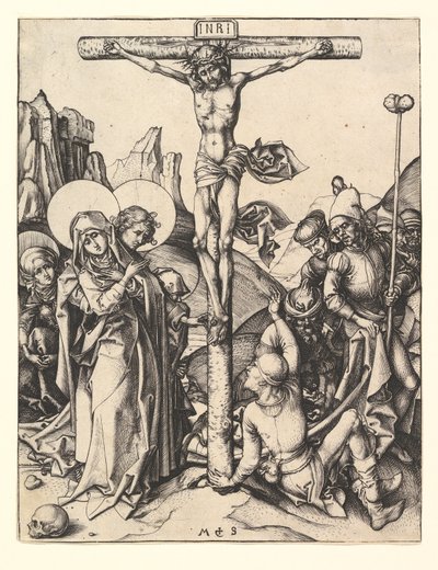 Kreuzigung, ca. 1435-1491 von Martin Schongauer