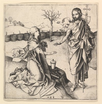 Noli me Tangere, ca. 1435-1491 von Martin Schongauer
