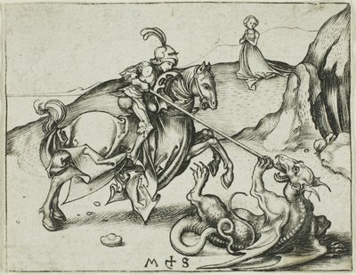 St. Georg von Martin Schongauer