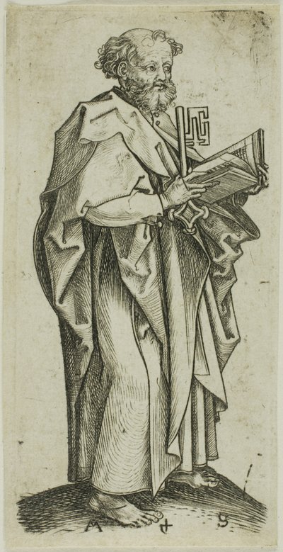 St. Peter, aus Apostel von Martin Schongauer