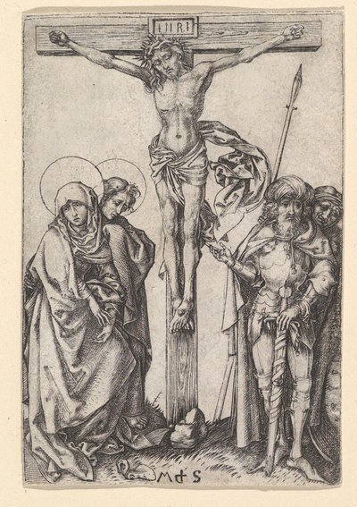 Die Kreuzigung, ca. 1435-1491 von Martin Schongauer