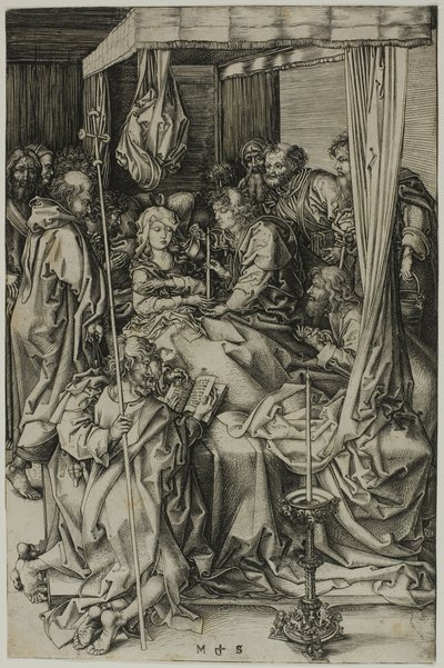 Der Tod der Jungfrau von Martin Schongauer
