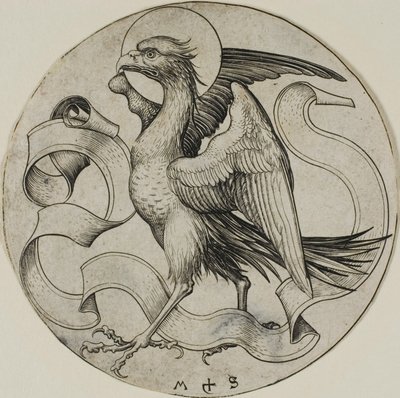 Der Adler des Heiligen Johannes von Martin Schongauer