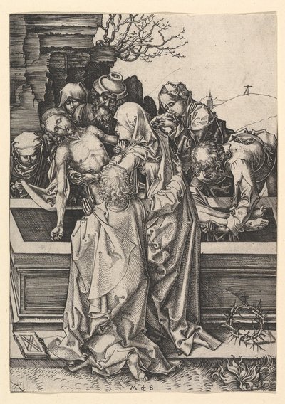 Die Grablegung Christi von Martin Schongauer
