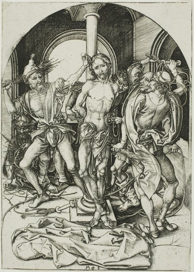 Die Geißelung, aus Die Passion von Martin Schongauer