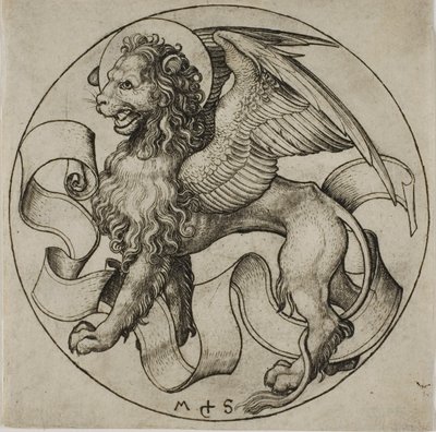 Der Löwe von Sankt Markus von Martin Schongauer