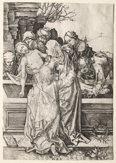Die Passion: Die Grablegung von Martin Schongauer