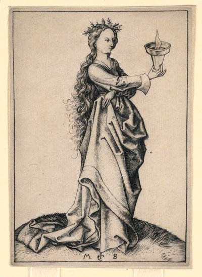 Die dritte kluge Jungfrau von Martin Schongauer