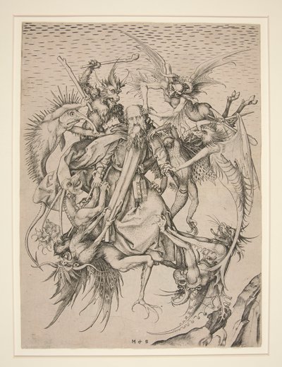Die Leiden des Heiligen Antonius von Martin Schongauer