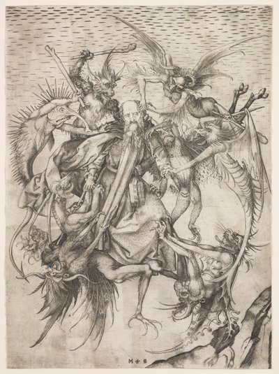 Die Prüfungen des heiligen Antonius von Martin Schongauer