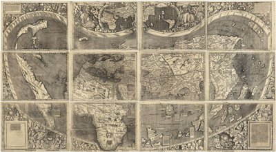 Weltkarte Universalis Cosmographia, 1507 von Martin Waldseemuller