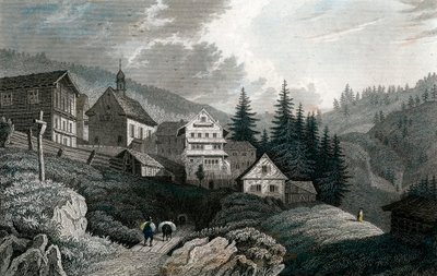 Die Kirche Maria Schnee, Rigi, Schweiz, 1850 von Martini