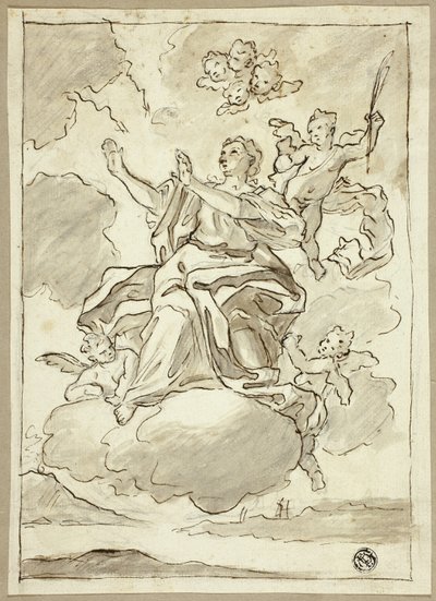 Himmelfahrt einer Heiligen von Martino Altomonte