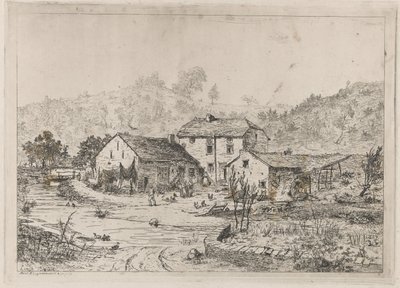 Bauernhof am Wasser von Martinus Antonius Kuytenbrouwer jr.