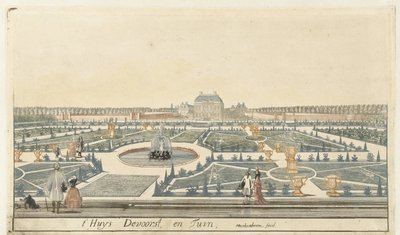 Ansicht von Haus De Voorst von Martinus Berkenboom