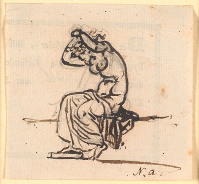 Almanach mit handschriftlichen Notizen 1848 von Martinus Rørbye