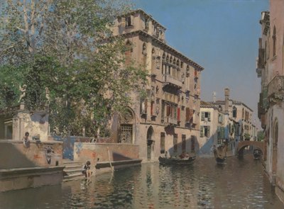 Ein Kanal in Venedig, ca. 1875 von Martín Rico y Ortega