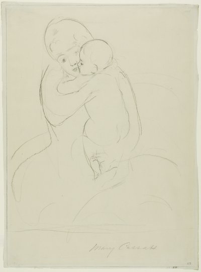 Mütterliche Liebkosung von Mary Cassatt