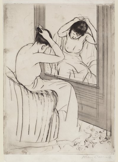 Die Frisur, 1890-1891 von Mary Cassatt