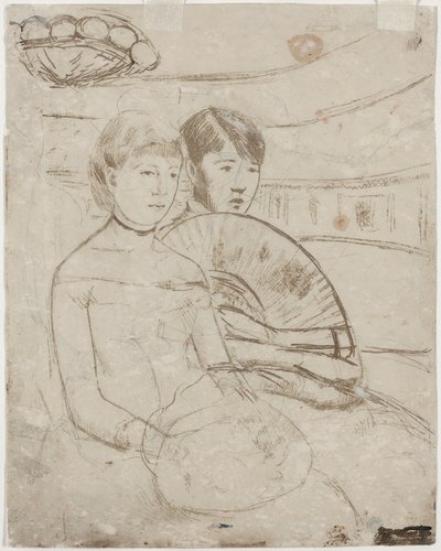Die Loge [verso] von Mary Cassatt