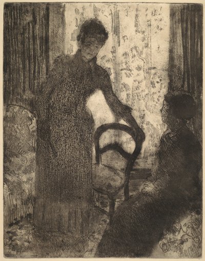 Der Besucher, ca. 1880 von Mary Cassatt