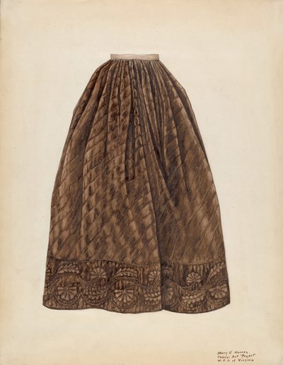 Unterrock, ca. 1938 von Mary E Humes