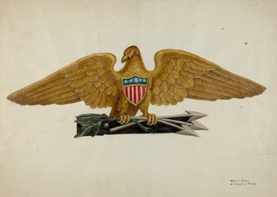 Heckbrett, ca. 1940 von Mary E Humes